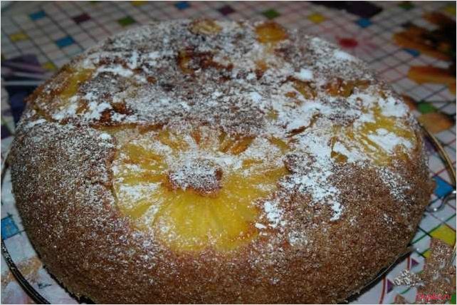 Пирог с ананасами в мультиварке — вкусный и простой рецепт  