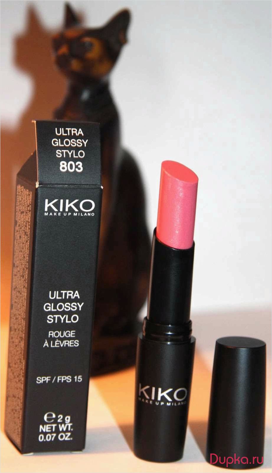 Отзыв о губной помаде Kiko Ultra Glossy Stylo SPF 15 №803