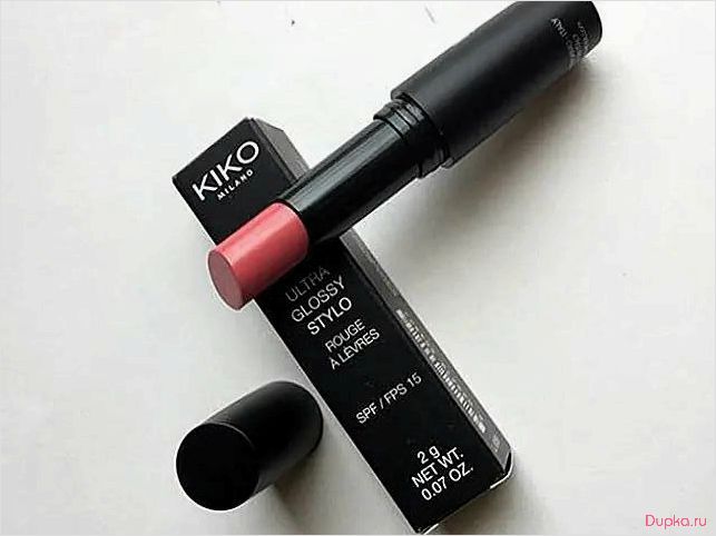 Отзыв о губной помаде Kiko Ultra Glossy Stylo SPF 15 №803